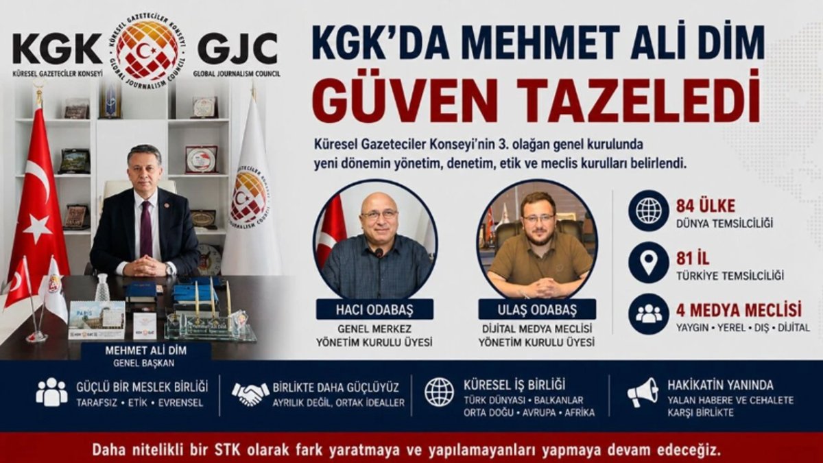 KGK’da Mehmet Ali Dim Güven Tazeledi, Hacı Odabaş Yeniden Yönetimde