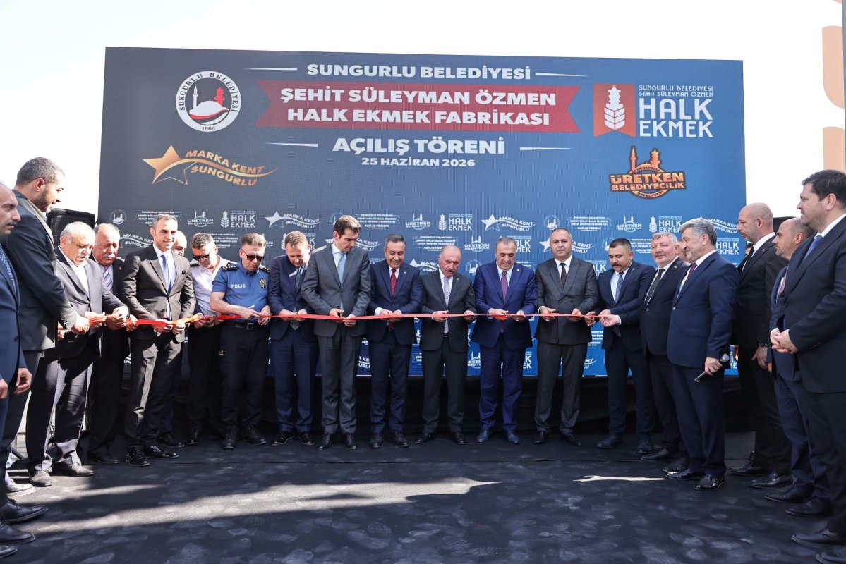 Sungurlu'da Şehit Süleyman Özmen Halk Ekmek Fabrikası Törenle Açıldı