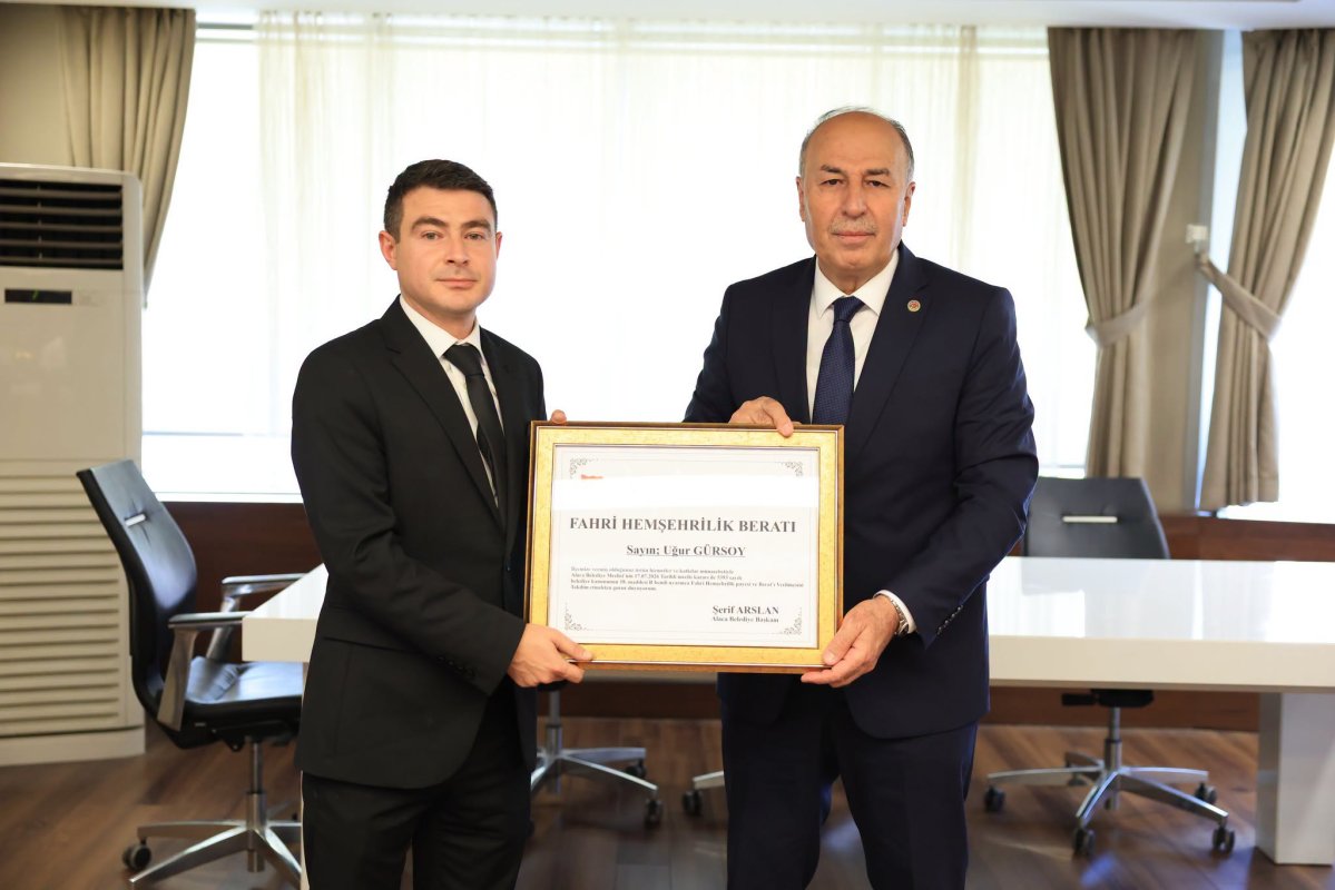 Alaca'da Jandarma Komutanı Gürsoy'a "Fahri Hemşehrilik Beratı" Verildi
