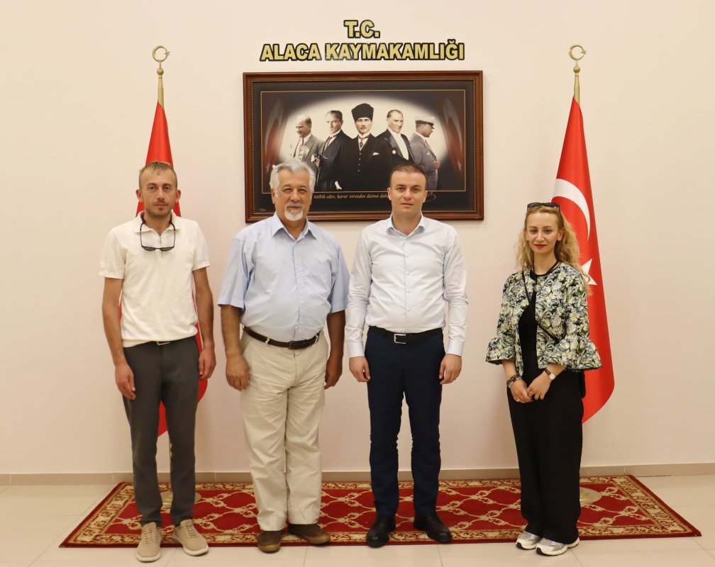 Alacahöyük Kazı Heyetinden Kaymakam Dinçer'e Ziyaret
