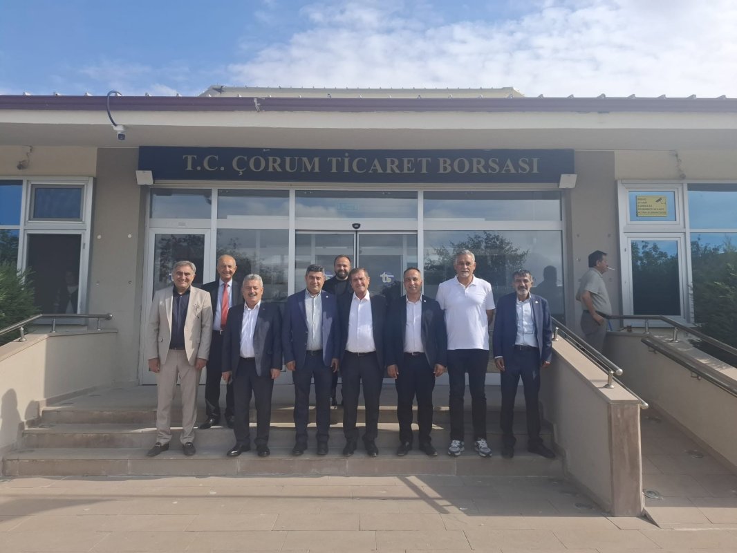 Yeni Parti Çorum İl Başkanı Solmaz'dan Ticaret Borsası'na Ziyaret