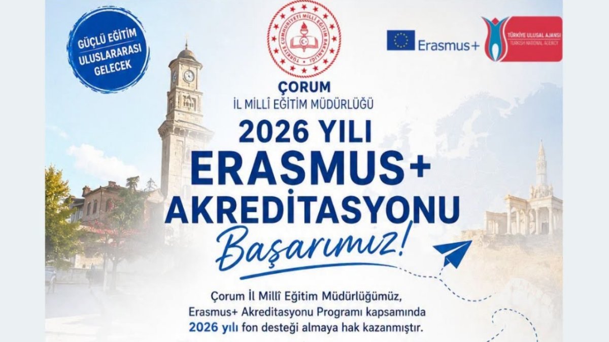 Çorum'a Erasmus+'Tan 348 Bin Avro Hibe