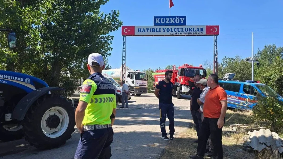 İskilip Kuzköy'de Arazi Yangını: Ekipler Ve Vatandaşlar Seferber Oldu