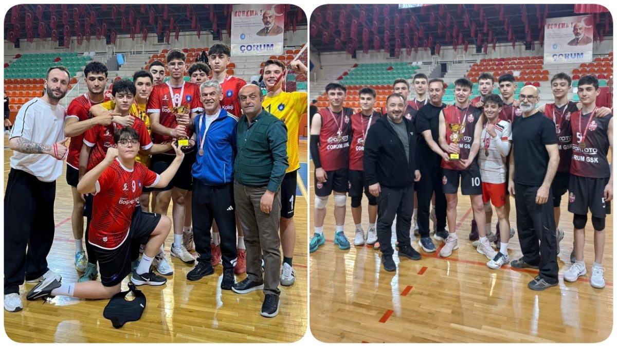 Erkekler Voleybol Turnuvasında Ödüller Sahiplerini Buldu