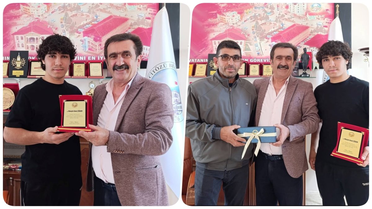Mecitözü Belediye Başkanı Aylar'dan Türkiye Şampiyonu Çiğdem'e Anlamlı Ödül