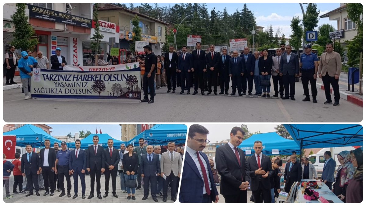 Sungurlu'da Sağlık İçin Farkındalık Yürüyüşü