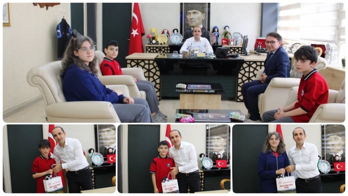 Başarılı Öğrencilerden Kaymakam Polat'a Ziyaret