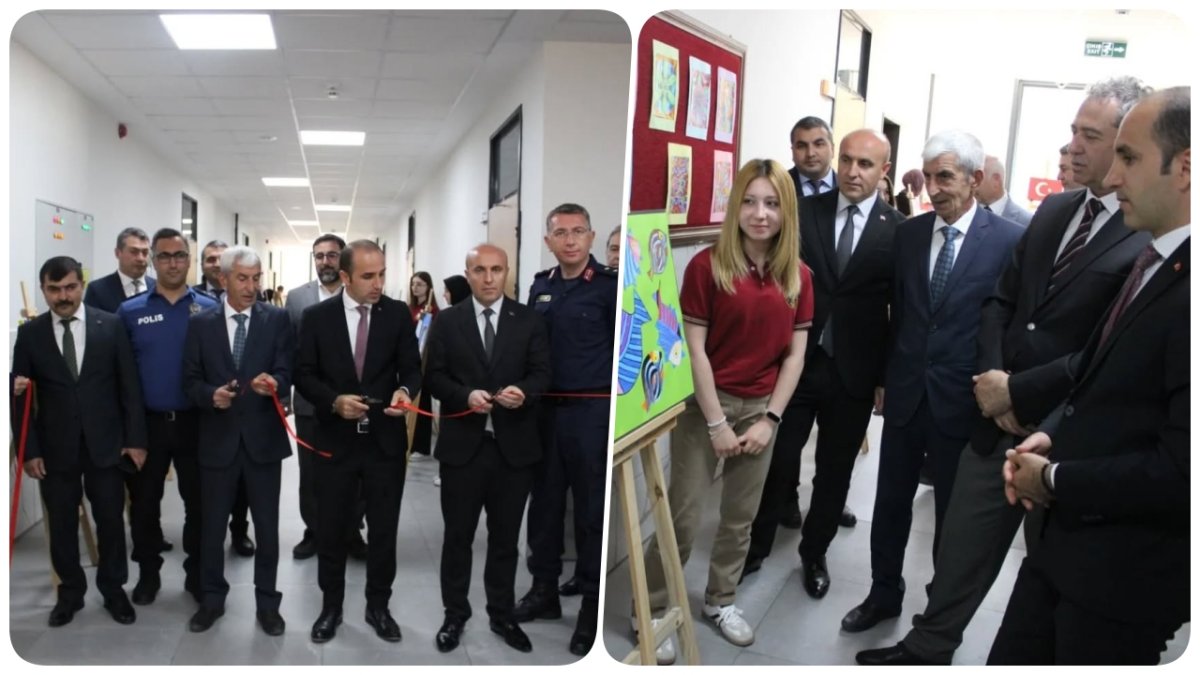 İskilip'te Yıl Sonu Sanat Şöleni: Kaymakam Polat Öğrencilerin Sergisini Açtı