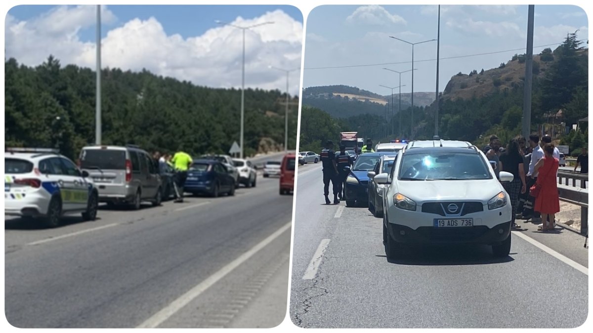Çorum-Samsun Karayolunda Zincirleme Kaza: 6 Araç Birbirine Girdi