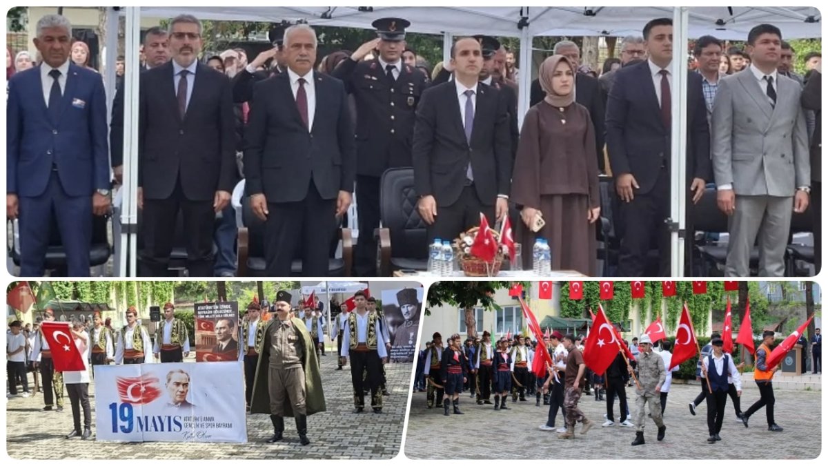 İskilip'te 19 Mayıs Coşkusu: Kaymakam Polat Ve İlçe Protokolü Gençlerin Heyecanına Ortak Oldu