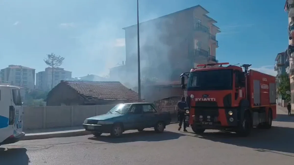 Metruk Bina Alevlere Teslim Oldu