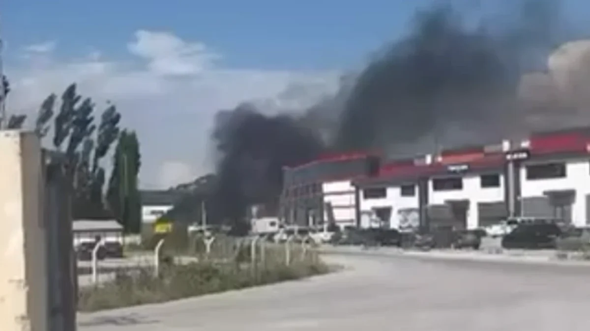 Çorum Sanayi Sitesi'nde Korkutan Yangın