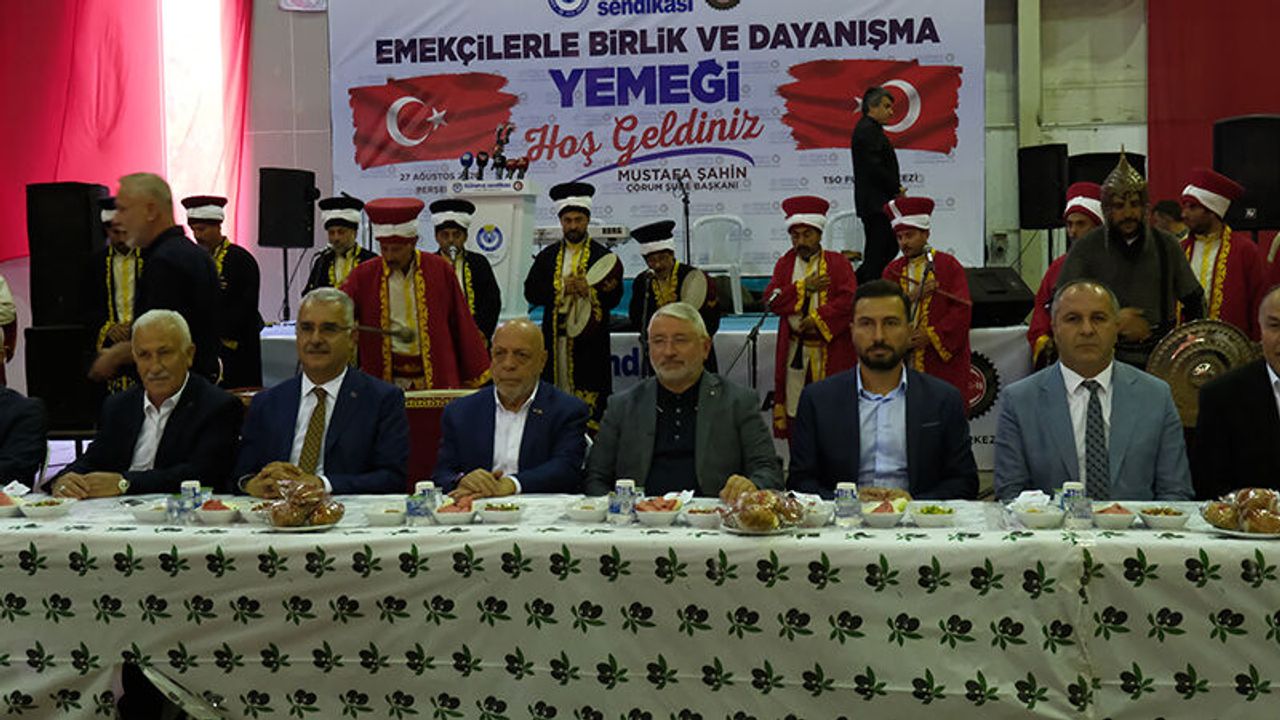 HAK-İŞ Genel Başkanı Arslan Çorum'da Emekçilerle Buluştu