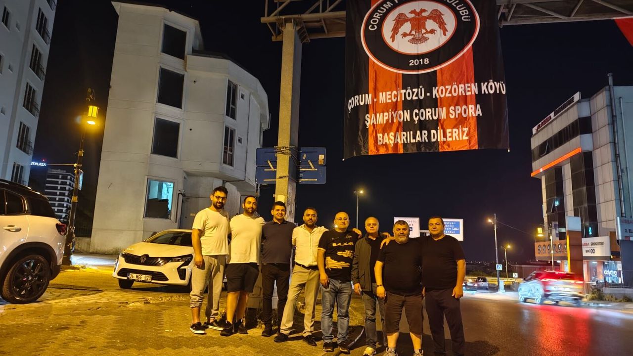 İstanbul’da Çorum FK Coşkusu, Cadde ve Sokaklar Bayraklarla Donatıldı
