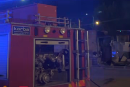 Çorum’da Metruk Evin Bahçesindeki Yangın