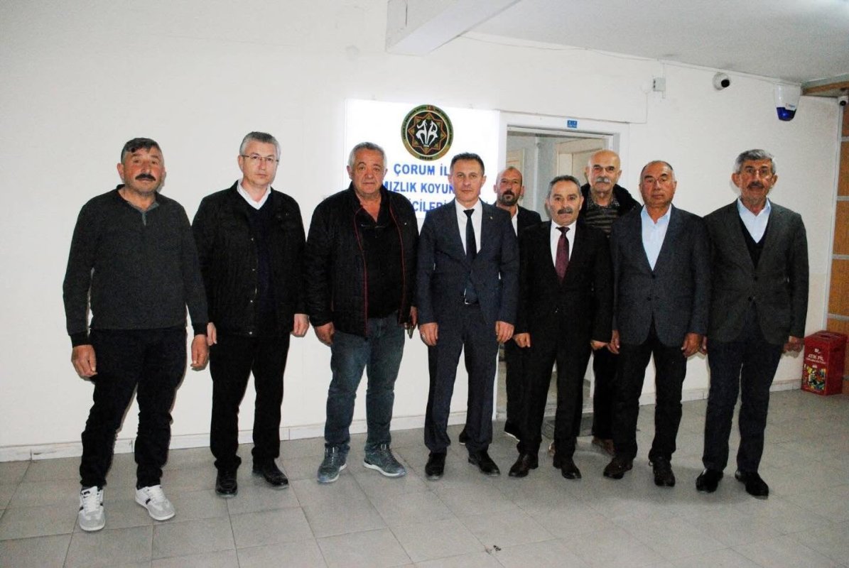 Çorum DSYB'den Koyun Keçi Yetiştiricileri Birliği'ne 'Hayırlı Olsun' Ziyareti