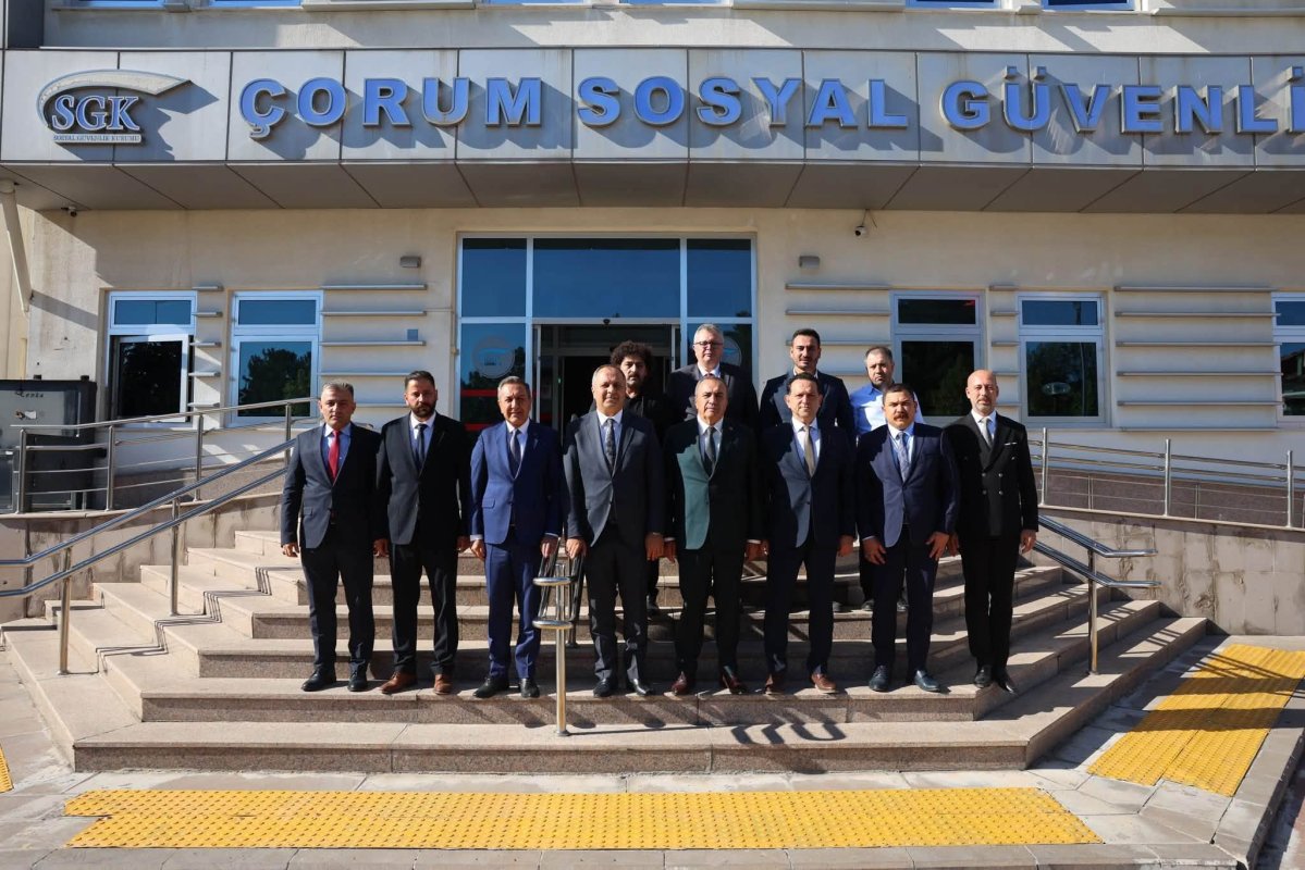 MHP Heyetinden Çorum'da Kapsamlı Kurum Ziyaretleri: Milletvekili Kayrıcı Öncülüğünde 5 Kuruma Gidildi