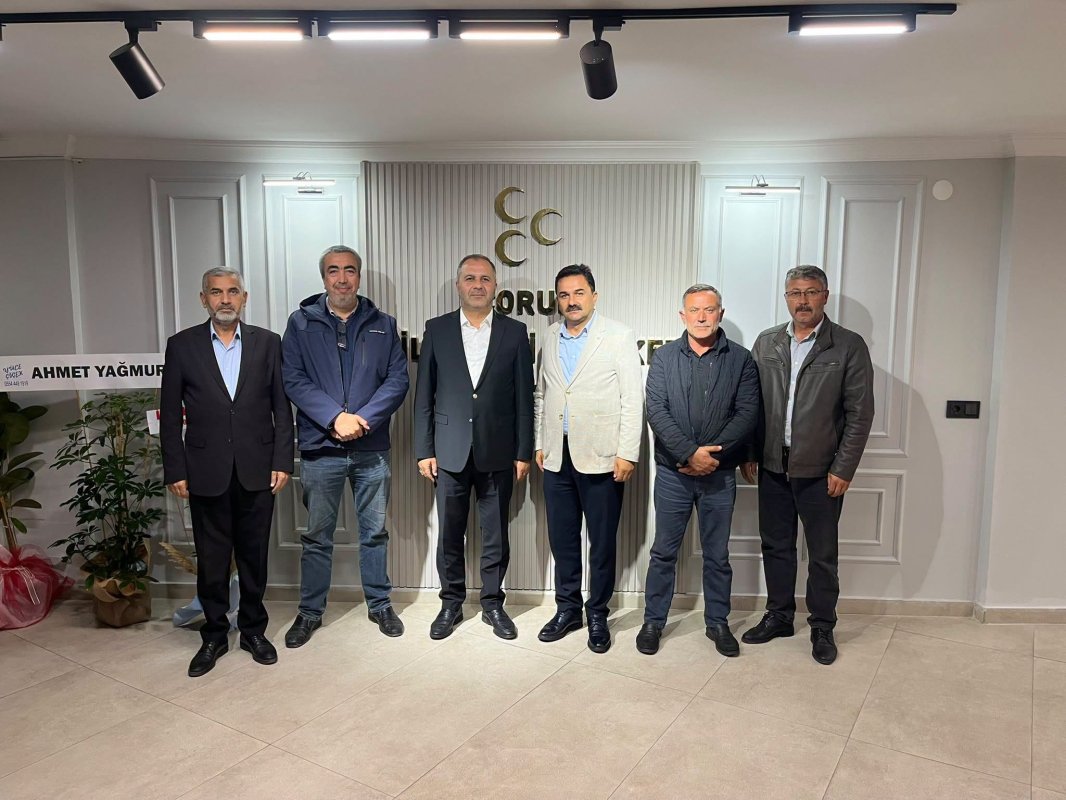 MHP Çorum İl Başkanlığı'na Şoförler Ve Nakliyeciler Odası'ndan Ziyaret