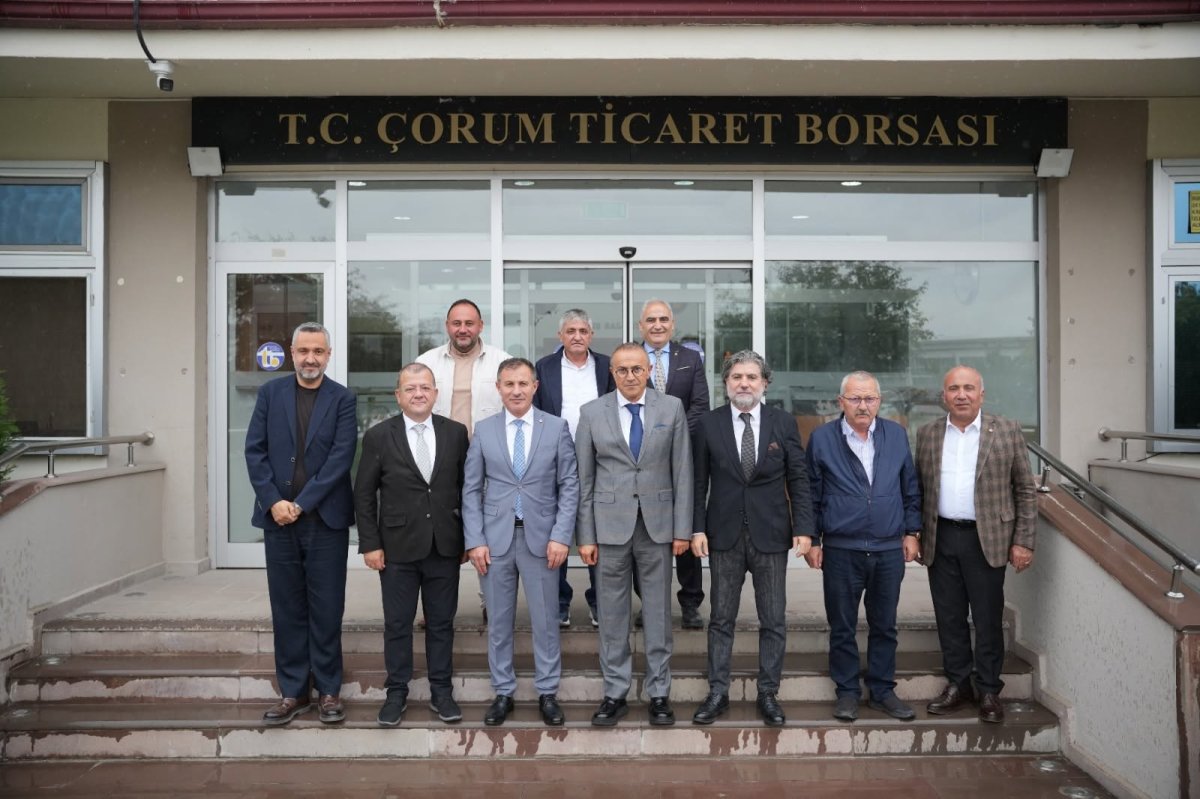 Çorum Tso'dan Ticaret Borsasına Tebrik Ziyareti