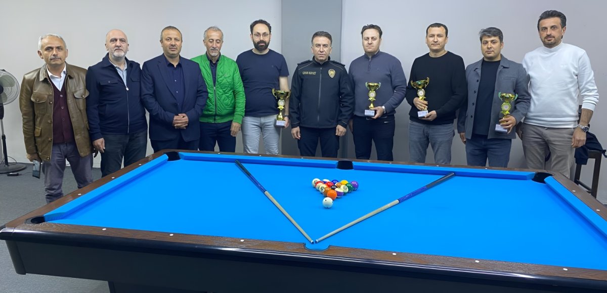 Polis Haftası Bilardo Turnuvası Şampiyonlarını Belirledi