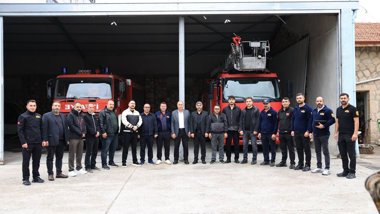 Başkan Arslan’dan itfaiyeye tebrik ziyareti