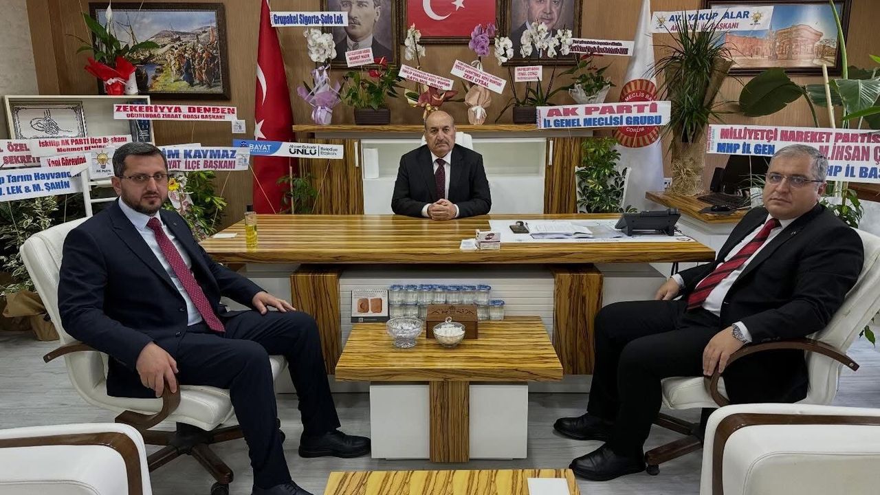 Başkan Ünlü Ve Başkan Kaymaz, Bıyık’ı Tebrik Etti