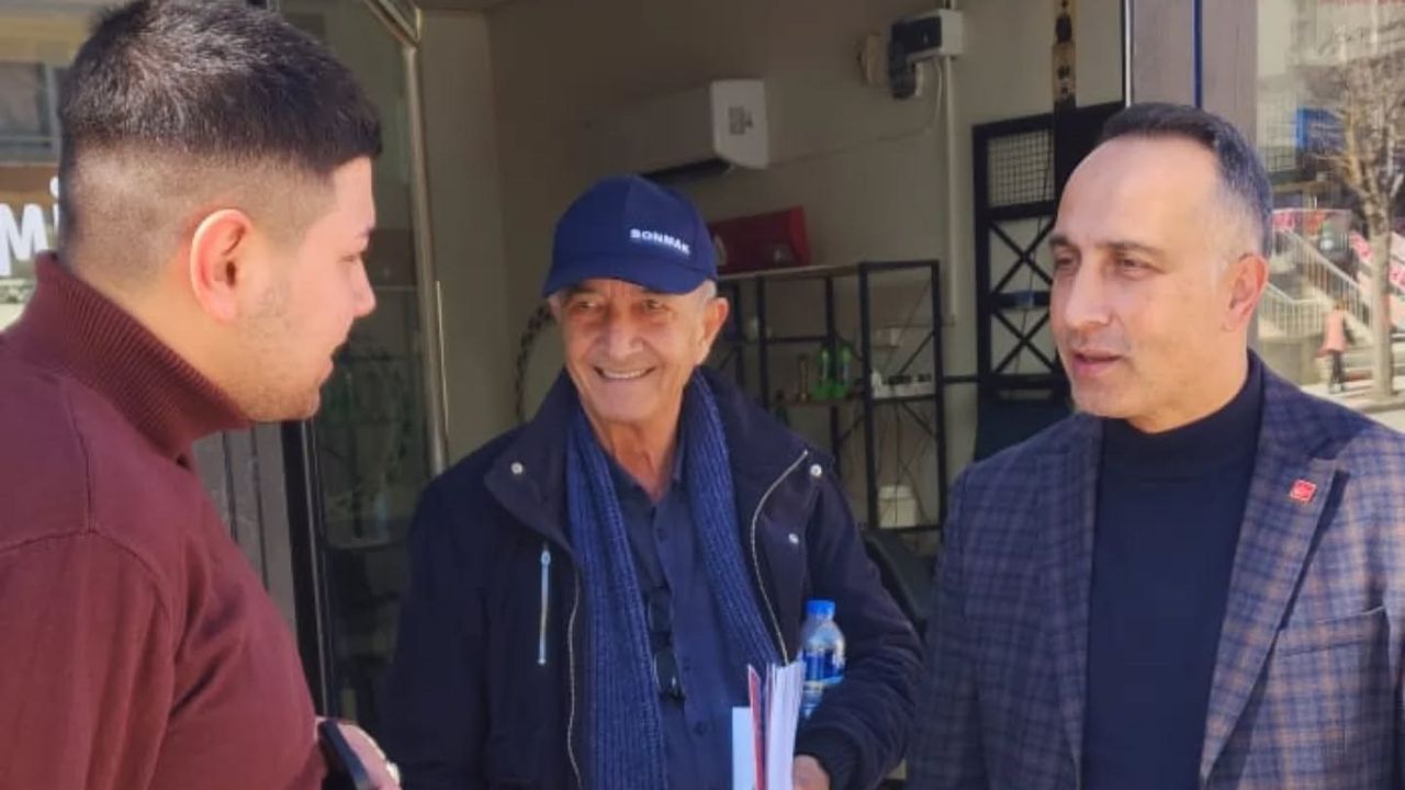 CHP Sahada Esnafı Dinledi