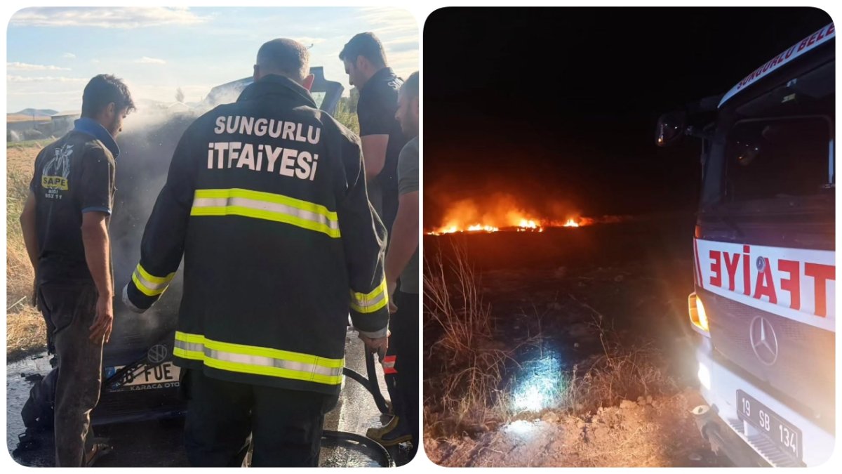 Sungurlu İtfaiyesinden Ağustos Bilançosu: 305 Olaya Müdahale Edildi, Anız Yangınlarında Büyük Artış!