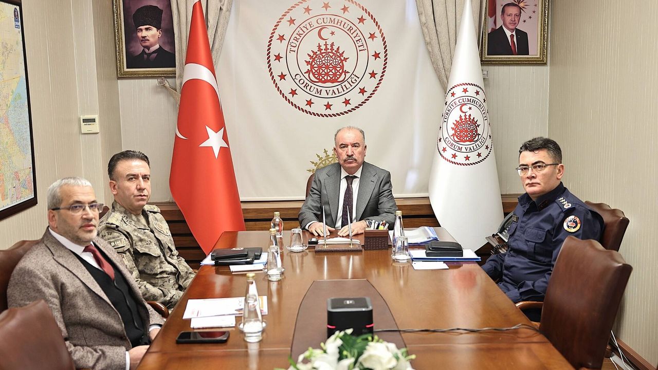 Çorum’da Okullar İçin Güvenlik Tedbirleri Gözden Geçirildi