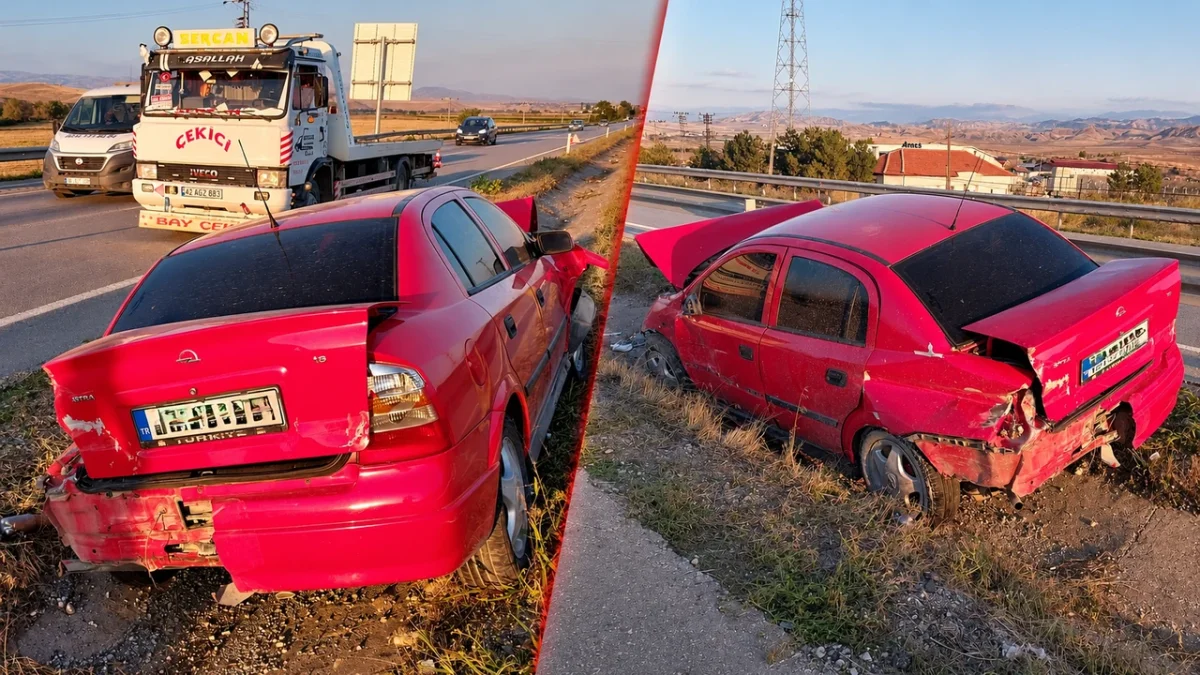 Kontrolden çıkan otomobil şarampole daldı, 1 yaralı
