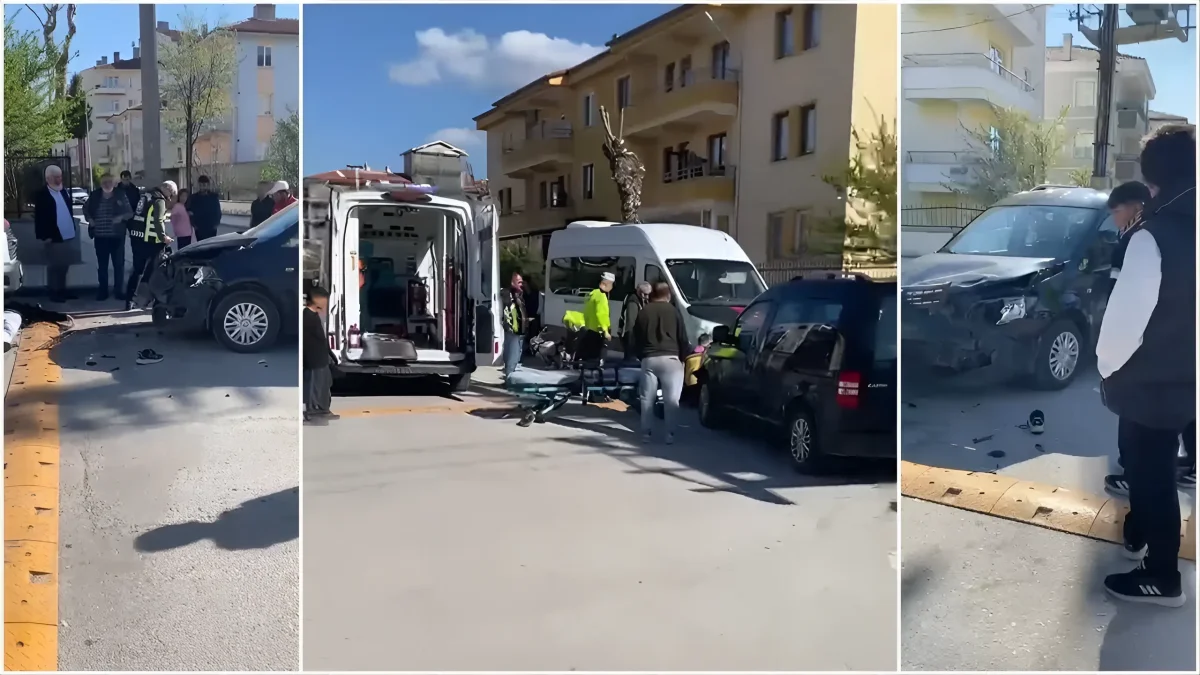 Polisten Kaçan Motosiklet Kaza Yaptı (2 Yaralı)