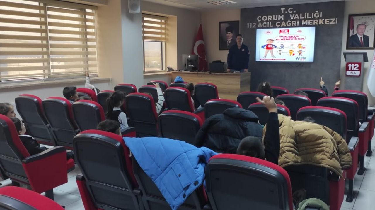Minikler 112 Acil Çağrı Merkezi Hakkında Bilgilendirildi