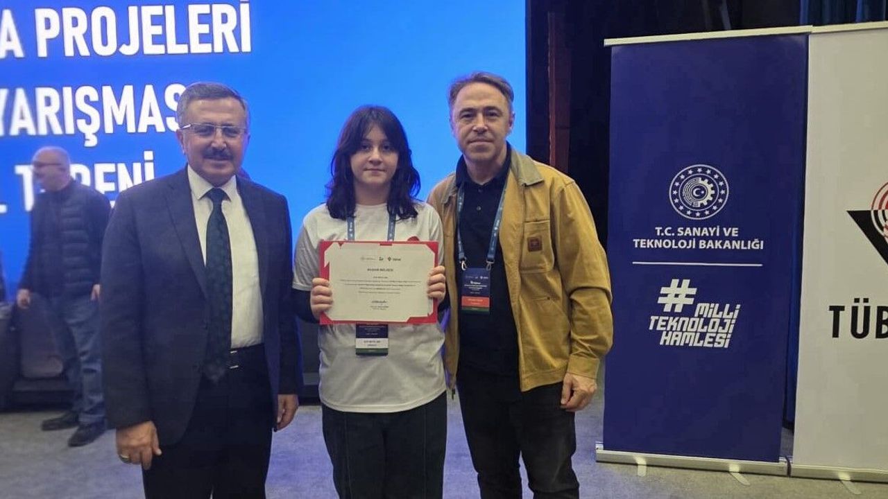 Ortaokul Öğrencisi Işık’tan TÜBİTAK Yarışmasında Birincilik Ödülü