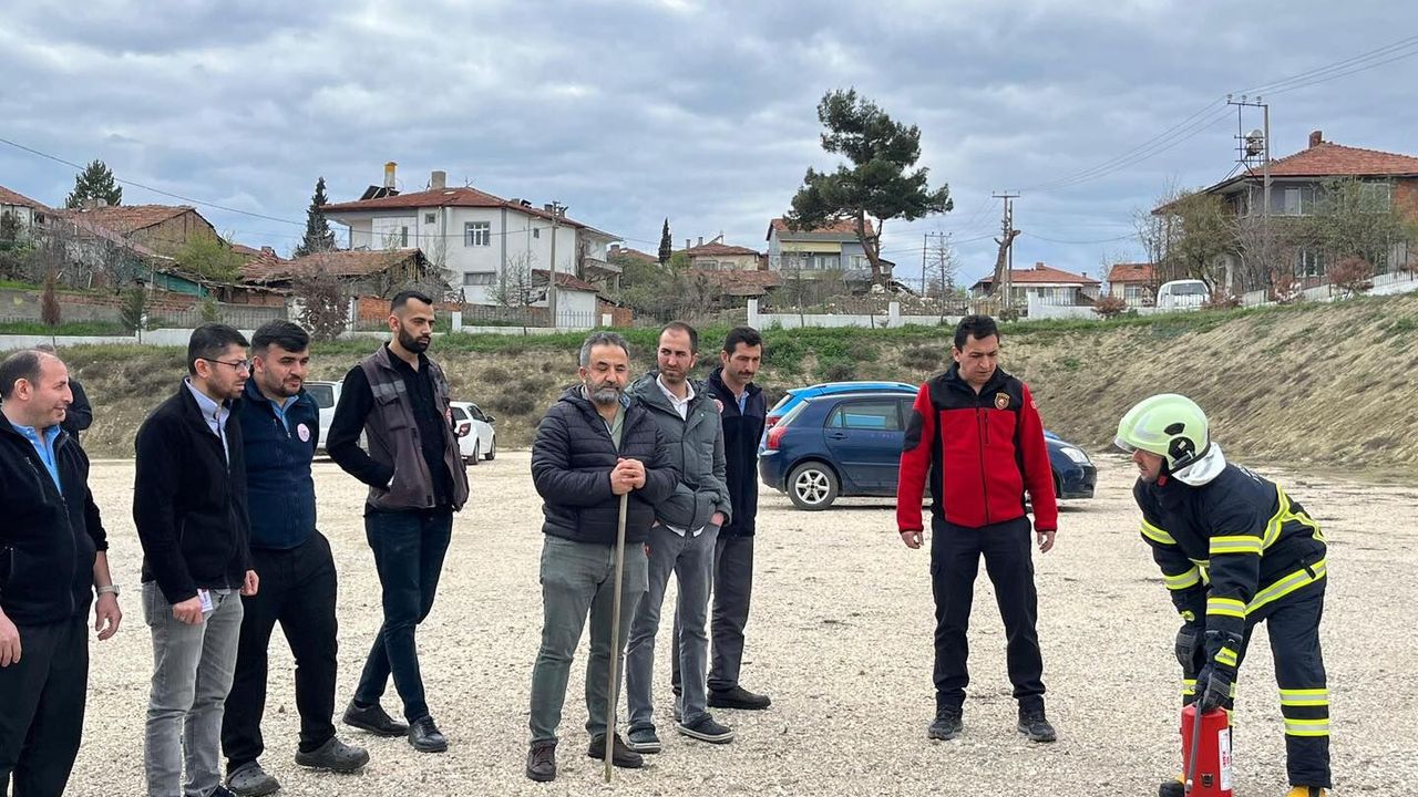 Osmancık Devlet Hastanesi’nde Yangın Eğitimi