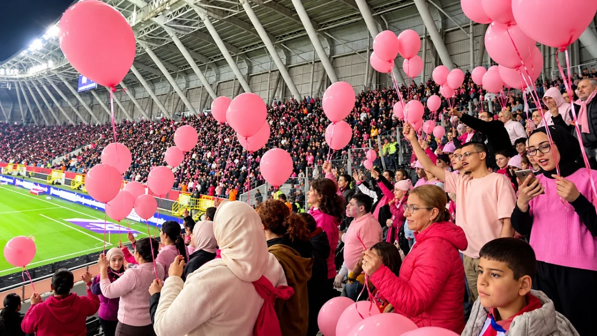Çorum FK maçında pembe farkındalık: “Korkma, fark et!”