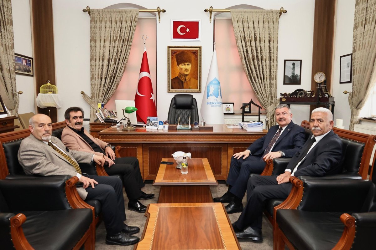 Merzifon’da Belediyeler Arası Nezaket Ziyareti